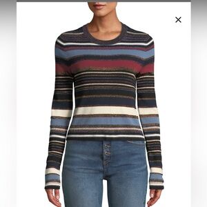 Veronica Beard 

VERONICA BEARD
Palmas Striped Metallic Cropped Sweater